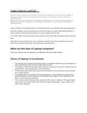 Image result for Function of Laptop Computer