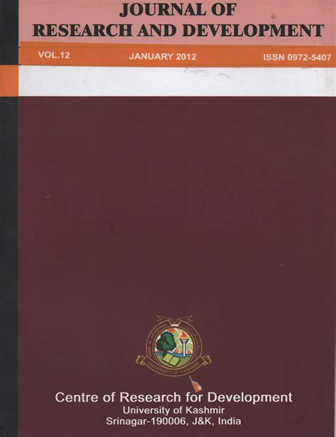 Center of Research for Development, University of Kashmir