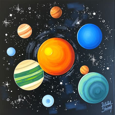 Solar System Painting Ideas