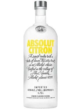 Absolute Citron Vodka – Bottle Store