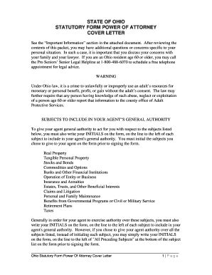 Fillable Online proseniors Statutory Form Power of Attorney - Pro ...