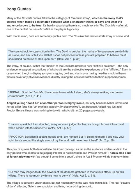 The Crucible Quotations