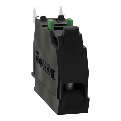 ZBE101 - Single contact block, silver alloy, screw clamp terminal, 1 NO ...