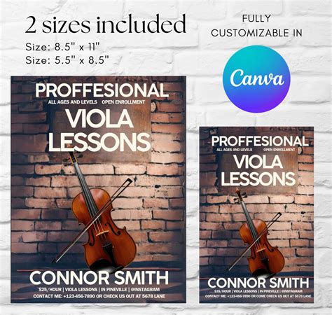 Image result for Lesson Flyer Viola