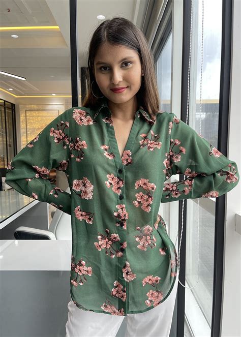 Get Green Floral All Over Printed Shirt at ₹ 699 | LBB Shop