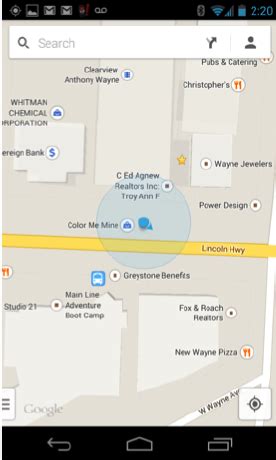 Image result for Google Maps Screen