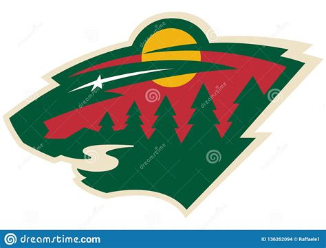 Minnesota Wild Logo editorial stock image. Illustration of city - 136262094