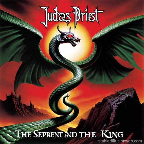 design album cover for judas priest single song called the serpent and ...