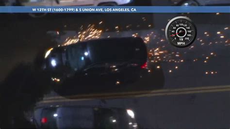 Driver, 4 passengers arrested after wild police chase in California