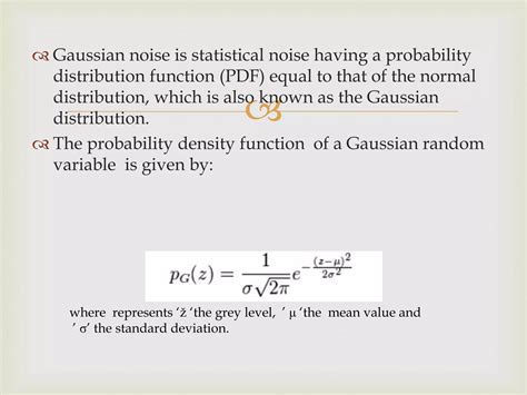 Gaussian noise | PPTX