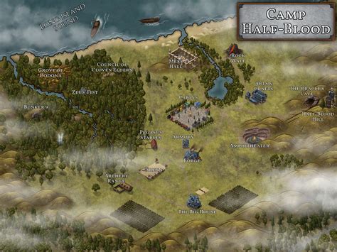 Percy Jackson Camp Half Blood Map