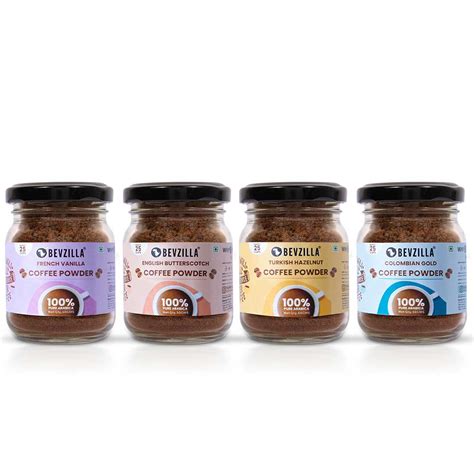 50GM x 4 Flavoured Coffee Jars– Bevzilla