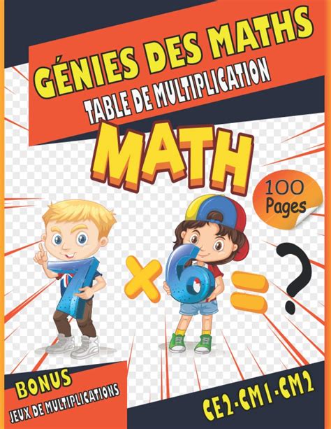 Buy Génie des math :table de multiplication CE2-CM1-CM2: EXERCICES ...
