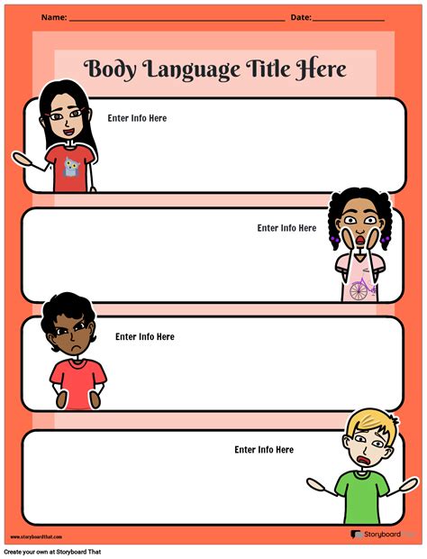 Body Language Worksheet 的图像结果