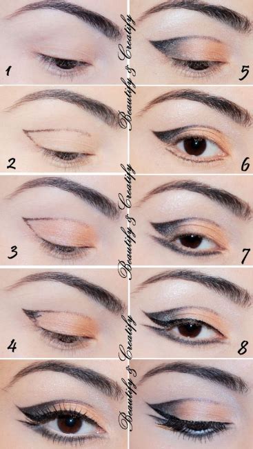 Cat Eye Makeup Tutorial 的图像结果