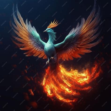 Premium Photo | Phoenix Reborn A Collection of Flaming Bird Designs ...