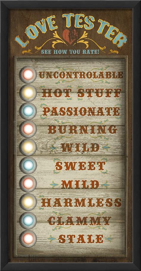 The Artwork Factory Love Tester Circus Ready to Hang Artwork : Amazon ...