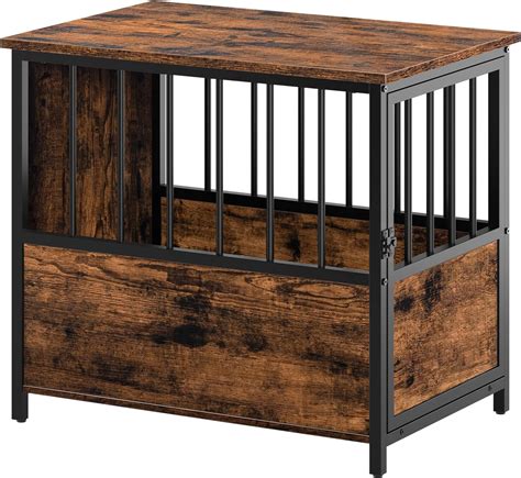 Amazon.com : MAHANCRIS Dog Crate Furniture, Wooden Dog Crate End Table ...