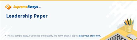 Image result for Leadership Paper