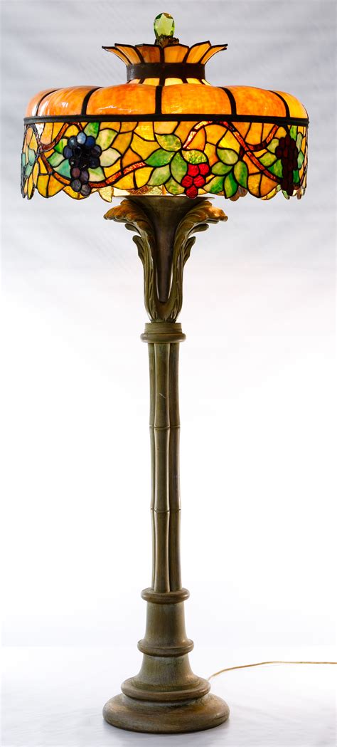 Vintage Stained Glass Floor Lamp at Donna Champion blog