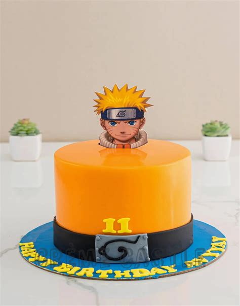 Naruto Face Cake. Cake Design For Boys. Noida & Gurgaon – Creme Castle