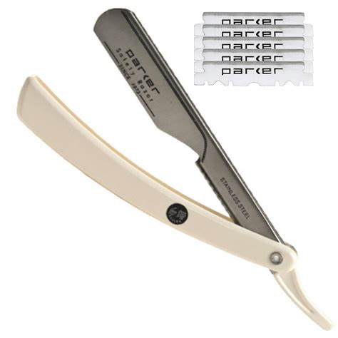 Parker PTW Push Type Blade Load" Straight Edge Barber / Shavette Razor ...