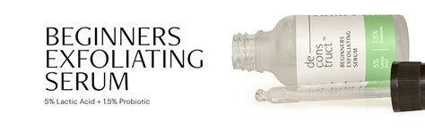 Deconstruct Beginners Exfoliating Serum|5% Lactic Acid (Aha) + 1.5% ...