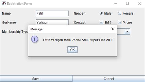 Image result for Java GUI Form