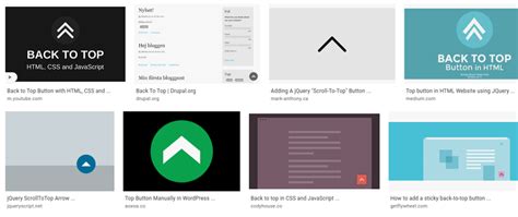 JavaScript Back to Top 的图像结果