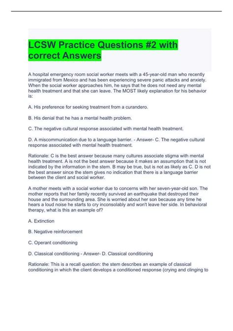 Image result for LCSW Practice Test