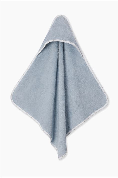 Terry Cotton Baby Hooded Towel – Blue – maatoddlers