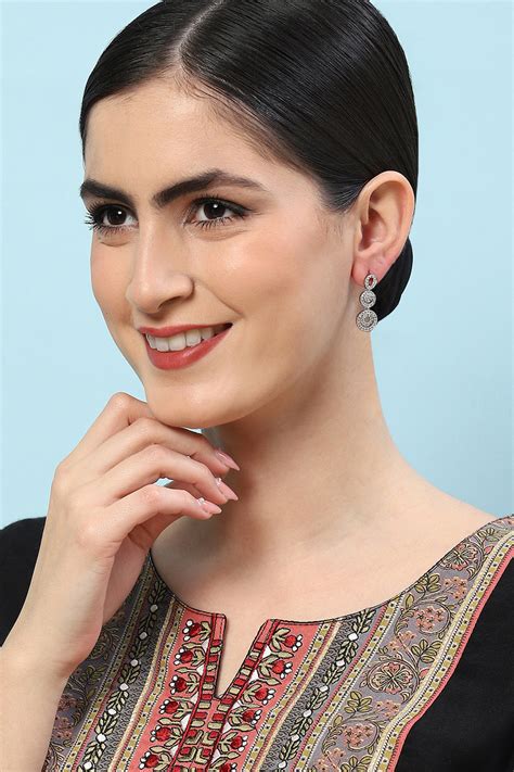 White Brass Earrings