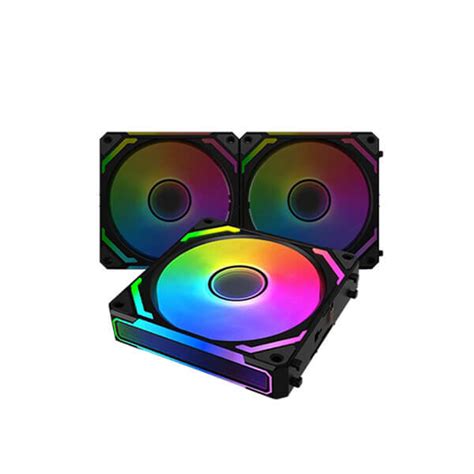 Xigmatek Starlink Ultra Black 120mm Cabinet Fan - Triple Pack