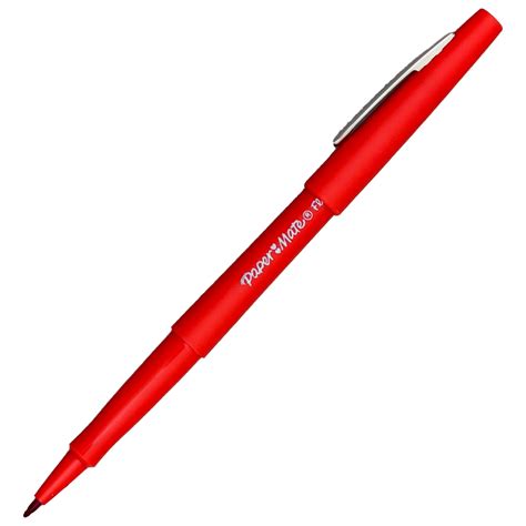 Papermate Flair Felt Tip Pens 8420152, Red Ink, 0.7mm Med