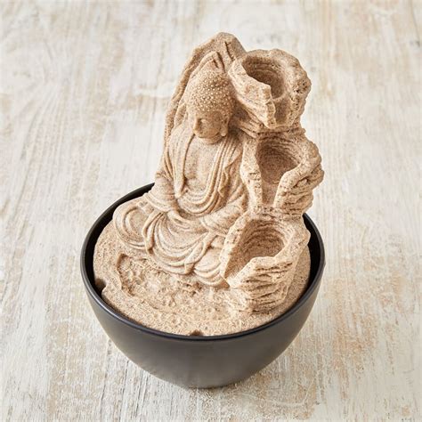 Buy Corsica Alpine Polyresin Mini Buddha Water Fountain - 13x18cm from ...
