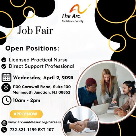 #jobfair #openpositions #thearcmiddlesex #middlesexcounty #nowhiring # ...
