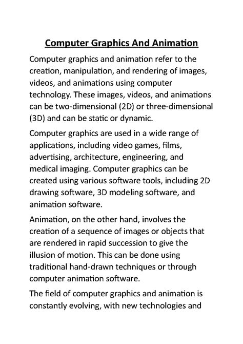 Image result for Animation Types in Computer Graphics