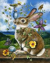 Image result for Bunny Rabbit Paintings