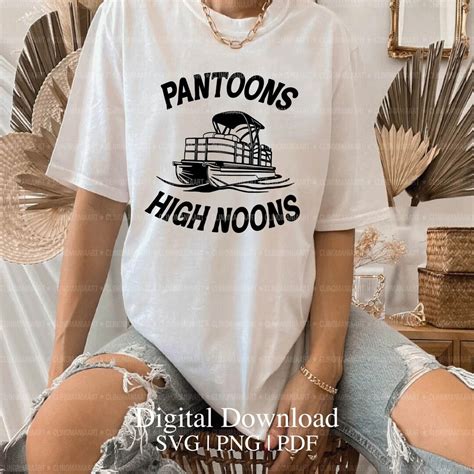 Buy Pontoons and High Noons Svg, Pantoon Svg, Pontoon Boat Captain ...
