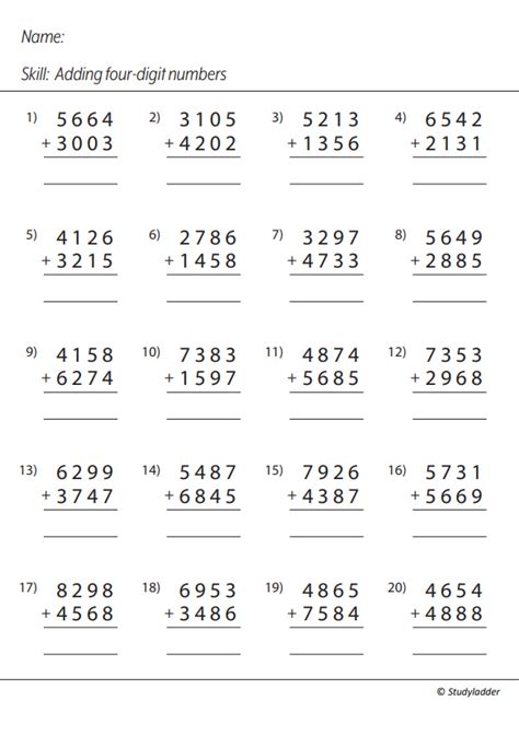 Image result for How to Add Four-Digit Numbers