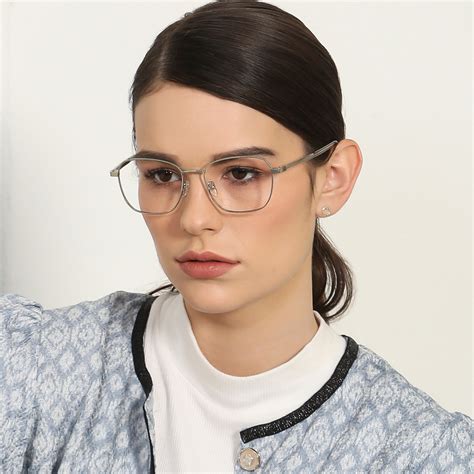 Buy Silver Transparent Full Rim Square John Jacobs Supreme Steel JJ ...