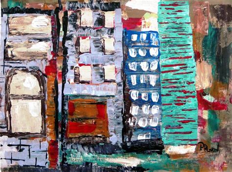 Buildings Painting by Paul Ruskin | Saatchi Art