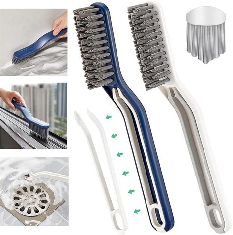 Amazon.com: 2 Pack Hard Bristle Grout Cleaner Brush, Grout Cleaning ...
