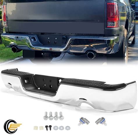 NEW Complete Steel Chrome Rear Step Bumper Assembly | Ubuy India