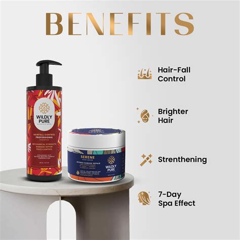 Ultimate Hair Fall Control Combo with Shampoo and Serene Hair Mask wit ...