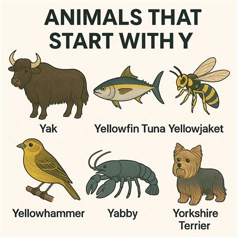 Animals That Start With Y | List & Examples