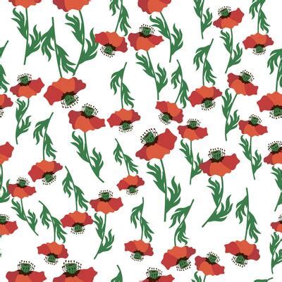 Image result for Poppy Flower Pattern