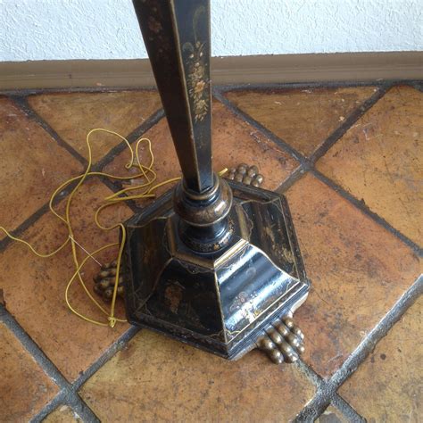 Chinoiserie Floor Lamp With Custom Shade at 1stDibs | primitive floor ...