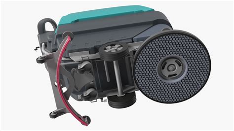 Professional Floor Cleaning Machine Turquoise 3D - TurboSquid 2223900