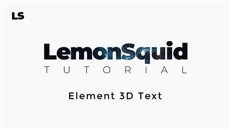 Image result for Element 3D Text Tutorials